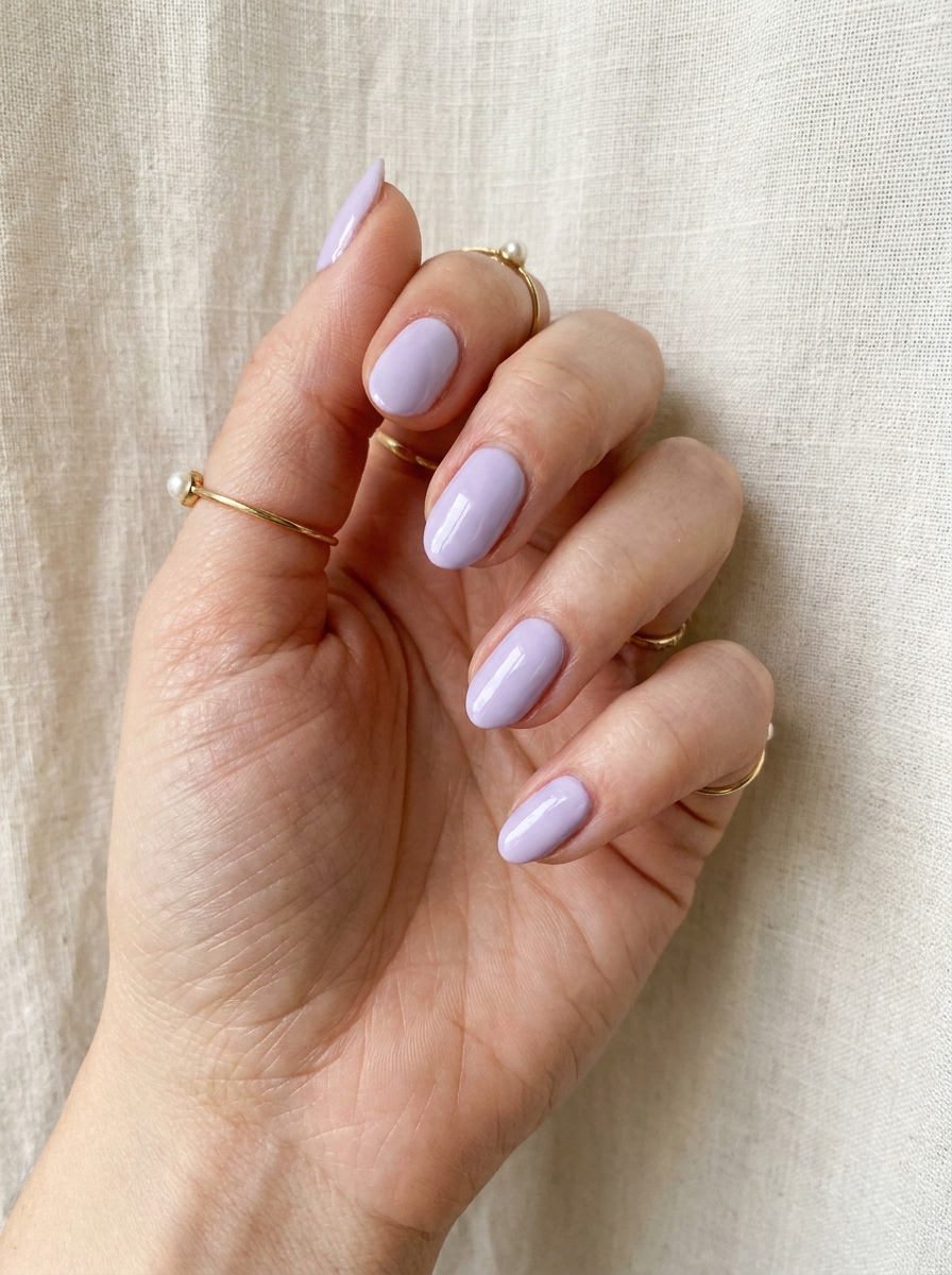 Simple Lavender Nails als Einfache Nageldesigns Sommer Inspiration 2026